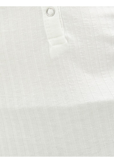 Koton Kaşkorse Atlet V Yaka Çıtçıtlı Beyaz 3sak10231ek Beyaz
