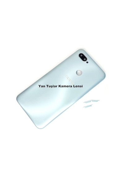 Tkgz Oppo A12 Kasa Arka Pil Batarya Kapağı Gri