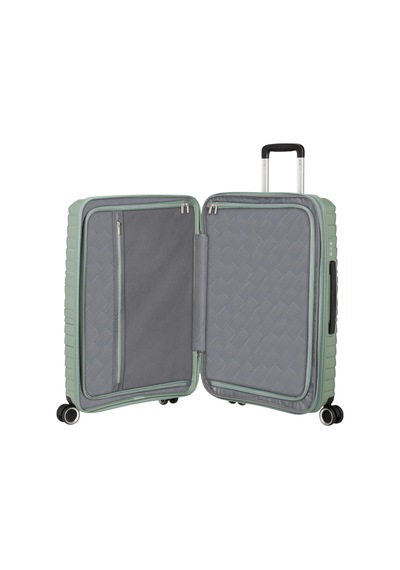 American Tourister Haki Çekçekli Sert Valiz Flytwıst-spınner 67/24 Tsa Exp