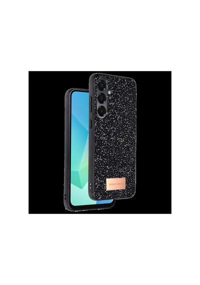 Onegif Samsung Galaxy Uyumlu , A26 Bright Simli Kapak - Siyah