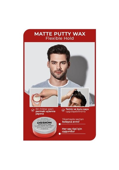 Ossion Wax 60ml. Putty Matte