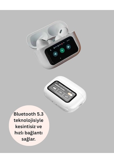 Dokunmatik Kontrollü Gürültü Önleyici Bluetooth Kulaklık Şarj Göstergeli Antrasit Melanj
