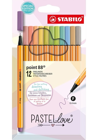 Stabilo Point 88 Pastellove 12 Li 8812-7-7 Çok Renkli
