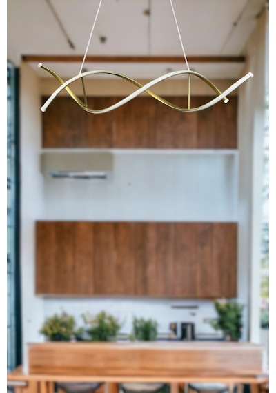 Lumora Eskitme Renk Modern Tasarım Cafe - Mutfak - Salon Beyaz Led Sarkıt Avize Eskitme