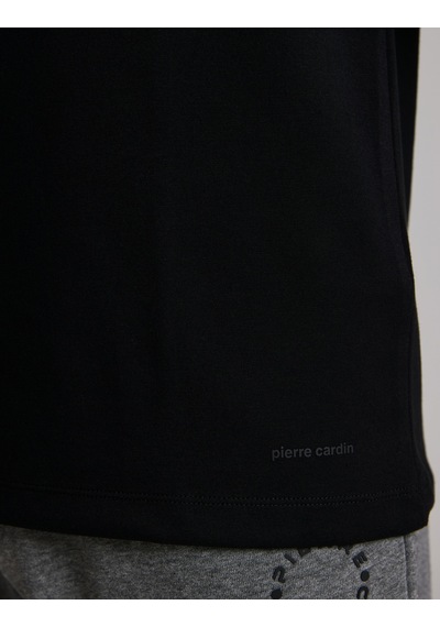 Pierre Cardin Siyah Regular Fit Basic Tişört 50335881-vr046