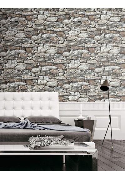 Zhlhome 3mt x 60 cm Taş Desenli Masa Tezgah Mutfak Su Geçirmez Yapışkanlı Folyo Sticker