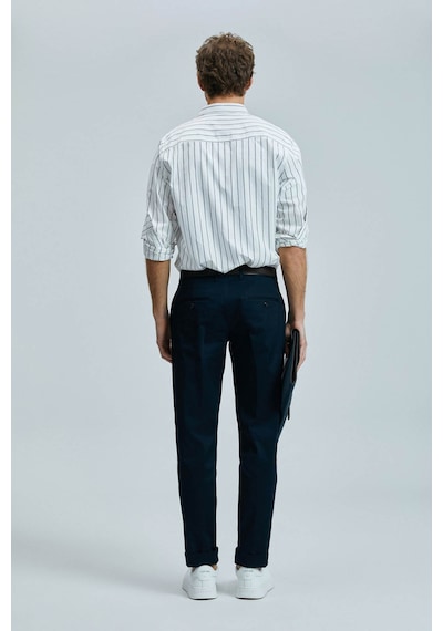 Lufian Plus Smart Chino Lacivert Erkek Pantolon 111190339 Lacivert