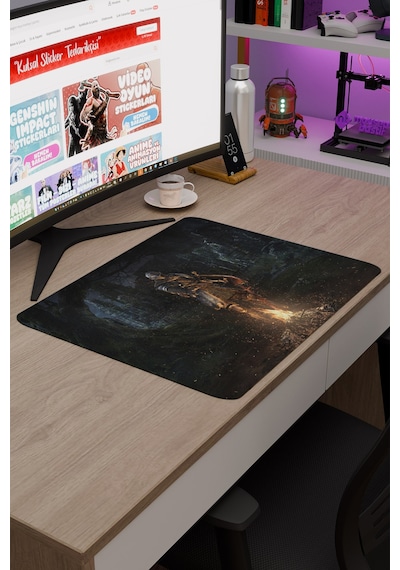 Dark Souls Kaymaz Dikişli Kauçuk Oyuncu Mousepad V1 - 48x40 Xl Gaming Mouse Pad Fare Altlığı