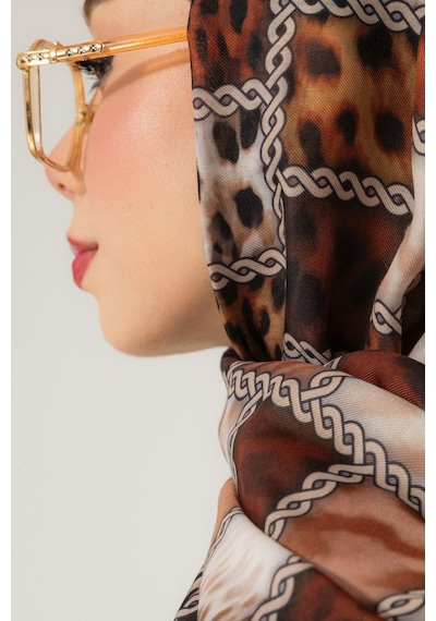 Mimiyum Soft Şal-zincir Leopar - Model 2 Çok Renkli