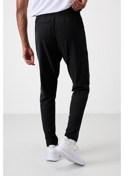 Tommy Life Siyah Polyester İnce Yumuşak Comfort Fit Erkek Eşofman Alt - 82119 Siyah