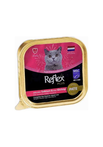 Reflex Plus Pate Somonlu ve Karidesli Yetişkin Kedi Maması 85 G