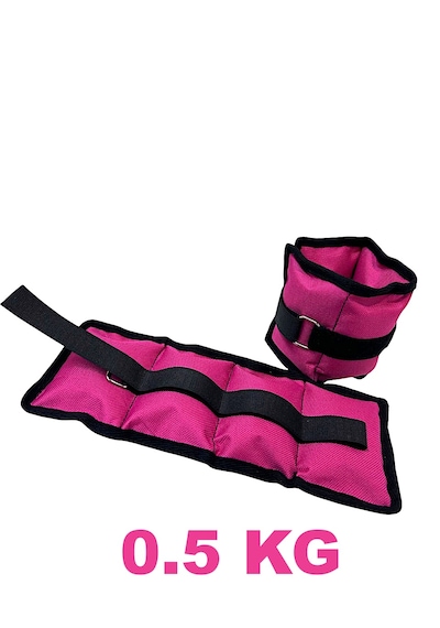 Me&ra Sport 0.5 Kg X 2 Adet El Ayak Bilek Ağırlık Seti Kum Ağırlık Torbası Pembe