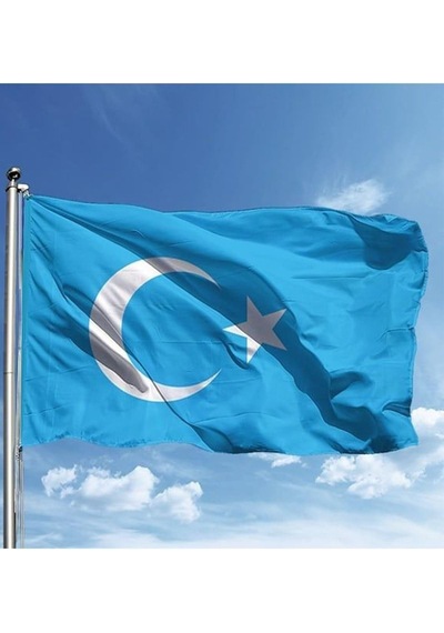 Zc Bayrak Doğu Türkistan Milli Gönder Bayrağı 70x105 Cm Raşel Dijital Baskı Diğer