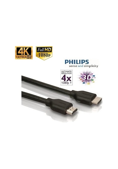 Philips Uyumlu Swv5401P 4K Destekli 1 5M Ethernet Hdmi Kablo Ultra Hd