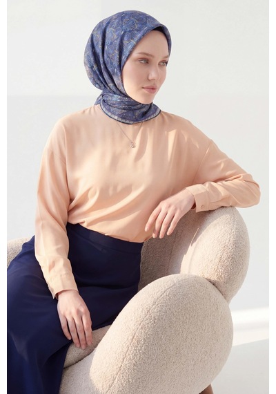 Silk Home Soft Eşarp Rûmi Lacivert 90x90 Çok Renkli