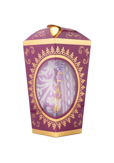 Ramazan Feneri Tesbih + Seccade  Seti Kraft Asetat Kutu, Mor Mor 65 X 100 Cm