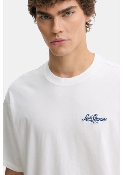 Levi's Pamuklu Regular Fit Logolu Bisiklet Yaka T Shirt Erkek - A9440-0019 Beyaz