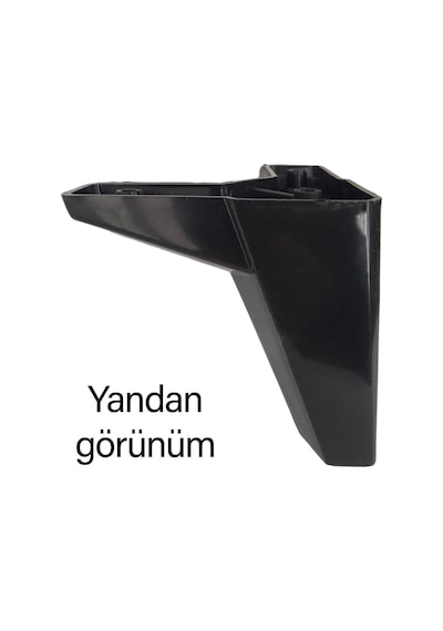 8 Adet Serdivan 12 Cm Siyah Lüx Mobilya Kanepe Sehpa Ünite Koltuk Ayağı Baza Ayak