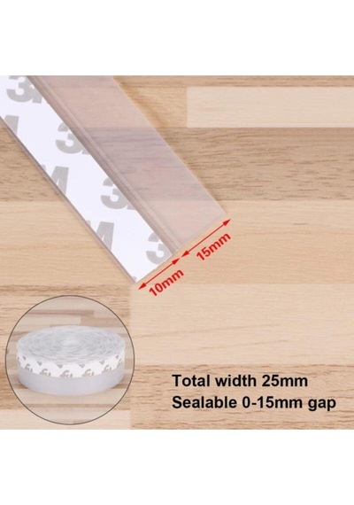 5 Metre Kapı Ve Pencere Isı Ses Yalıtım Bandı 5 Metre Tek Şerit Silikon Bant Çok Renkli Diğer