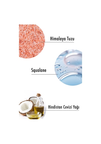 Body Scrub Himalaya Tuzu Vücut Peelingi Squalane + Hindistan Cevizi Yağı 250 Ml