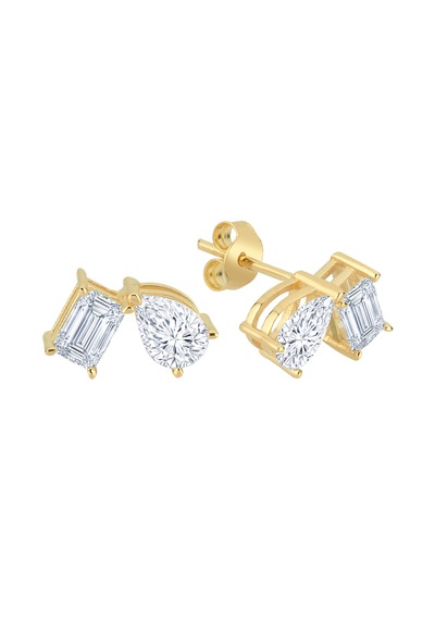 Beyaz Topaz Taşlı Toi Et Moi Küpe 0802e0035 Altın
