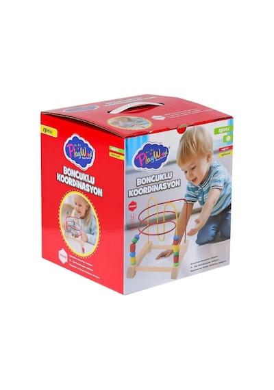 Ony-410 Ahşap Boncuklu Koordinasyon -onyıl Oyuncak