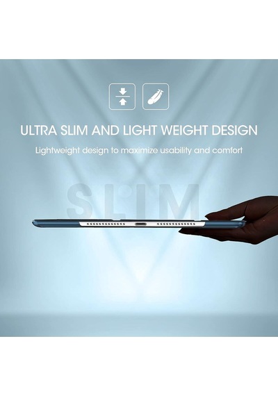 Apple Uyumlu iPad  5. 6. Nesil 2017 2018 9.7" Inc Kılıf Smart Cover Katlanabilir Standlı Akıllı Kapak Lacivert