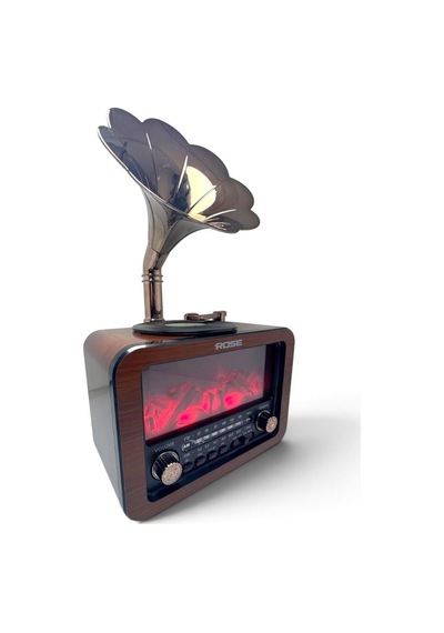 Rose Sp-450 Nostaljik Radyo Bluetooth/usb/sd Kart Girişli Şömine Efektli