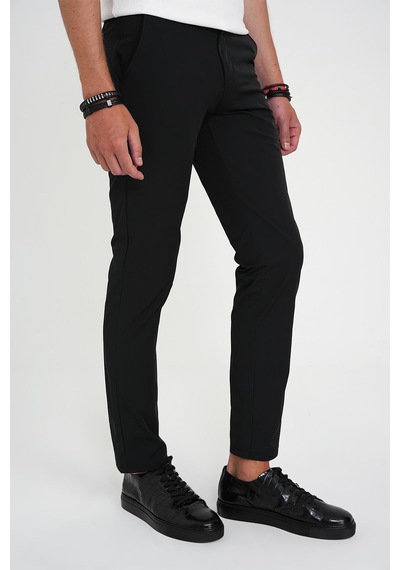 Efor Comfort Fit Esnek Pamuk Spor Siyah Pantolon P 1190 Siyah