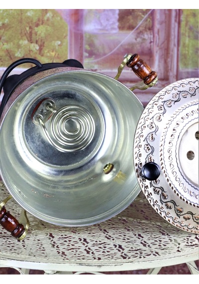 Morya Gül Çiçek Eskitme 5 L Elektrikli Semaver