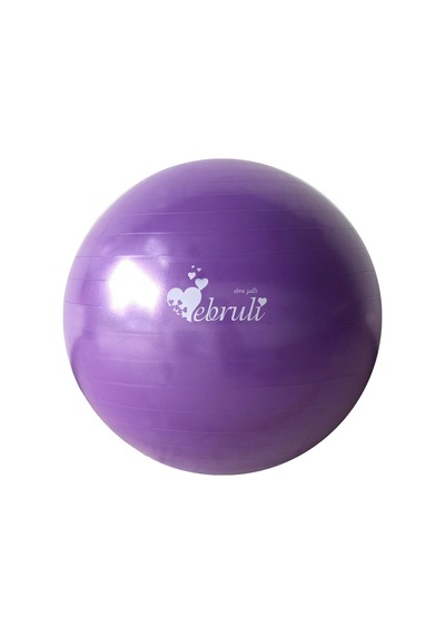 Şallı Pilates Matı 8 Mm - Mor+ Ebru Pilates Topu 20 Cm Mor +ebru 65cm Mor Pilates Topu Mor