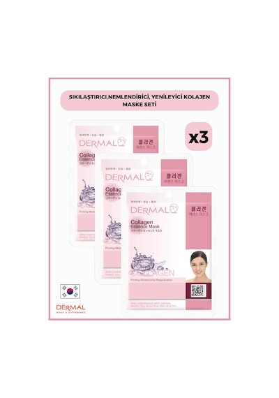 Dermal Sıkılaştırıcınemlendirici Yenileyici Kolajen Maske 3 x 23 G