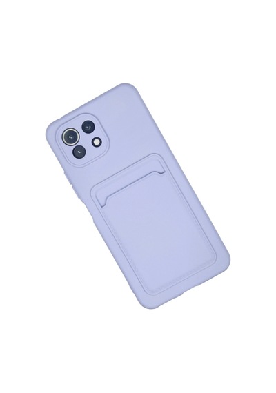 Xiaomi Mi 11 Kılıf Kelvin Kartvizitli Silikon - Ee656 lila