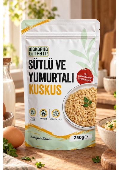 Sütlü Ve Yumurtalı Kuskus +1 Yaş - 250 Gram