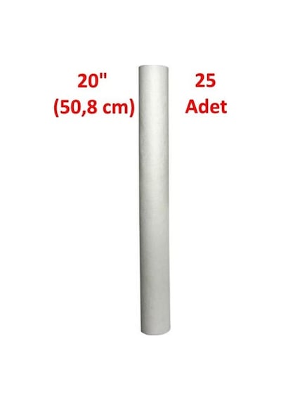 10 Mikron 25 Adet 20" Su Filtresi Sediment Filtre Tortu Filtre Su