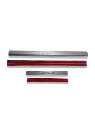Alminox Fıat Linea Krom Kapı Eşiği 2006 Ve Üzeri 4 Parça Paslanma