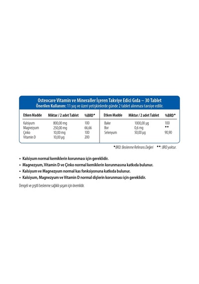 Osteocare Original 30 Tablet