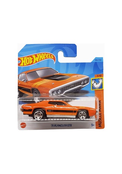 Hot Wheels '71 Plymouth Gtx - Muscle Mania 1/64 Diecast Model Araba Çok Renkli