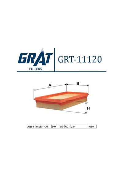7701047417 Hava Fıltresı Dacıa: Solenza 1.9d 03-/renault:clıo Kango 1.9d /meganeı 1. Grt-11120-mar