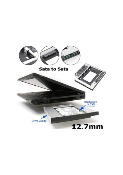12.7mm Sata 3.0 2.5 Inch Ssd Hdd Laptop Caddy Kızak Kutusu