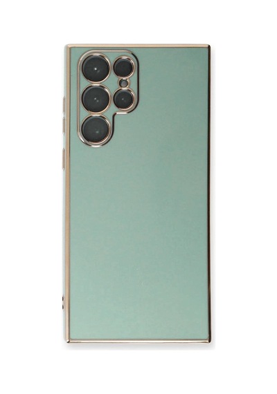 Samsung Galaxy S24 Ultra İçin Kılıf Olive Plated Yeşil Galaxy S24 Ultra İle Uyumlu Kılıf - Yeşil