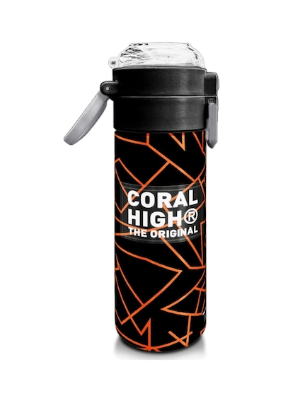 Coral High 500 Ml Paslanmaz Çelik Okul Termosu/suluk/matara - Erkek Çocuk - Siyah Basketbol Baskılı - Sızdırma Yapmaz Çok Renkli