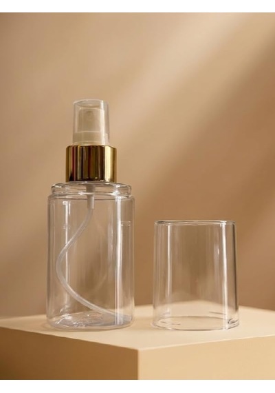 1 Adet 100 Ml Boş Sprey Şişesi Kolonya, Parfüm, Dezenfektan Ve Temizlik Solüsyonları İçin Şeffaf Taşınabilir Plastik Sprey Şişesi Seti 100 Ml