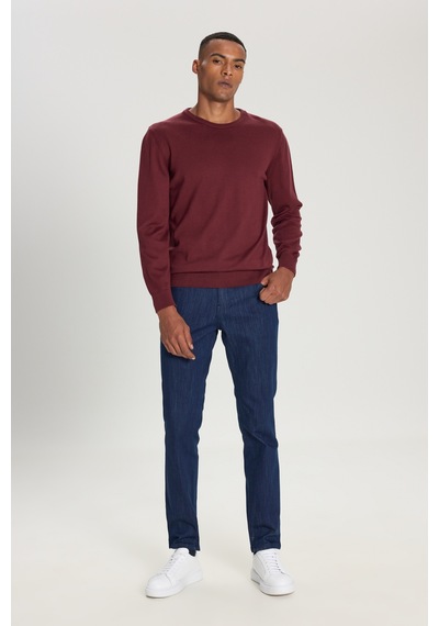 AC&Co / Altınyıldız Classics Erkek Bordo Standart Fit Normal Kesim Bisiklet Yaka Triko Kazak Bordo AC&Co / Altınyıldız Classics Erkek Bordo Standart Fit Normal Kesim Bisiklet Yaka Triko Kazak Bordo