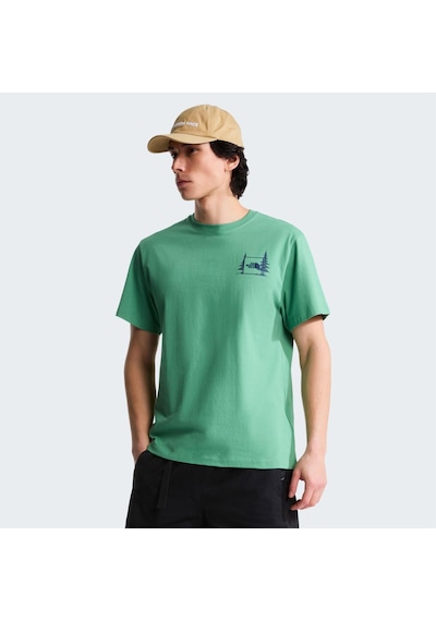 The North Face M Campıng Relaxed Short Sleeve Tee-graph Erkek Tişört Nf0a8gqmg571 Yeşil