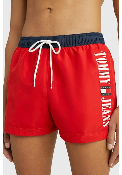 Tommy Hilfiger Classic Men's Swimming Slim Shorts Erkek Deniz Şortu Kırmızı