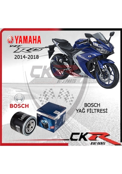 Yamaha YZF-R25 14-24 Uyumlu Yağ Filtresi Bosch (HF204)