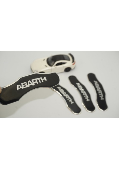 Abarth Logo Kaliper Üstü 3M 3D Metal Logo Arma Amblem Seti