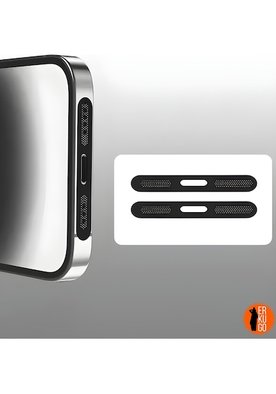 Cep Telefonu Hoparlör Için Toz Önleyici Sticker, 2 Adet, Apple Uyumlu iOS Hoparlör Koruyucu Sticker