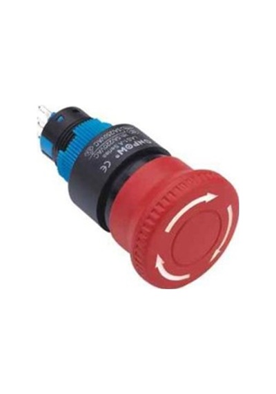 22Mm Acil-Stop Buton 5A 250Vac 6P